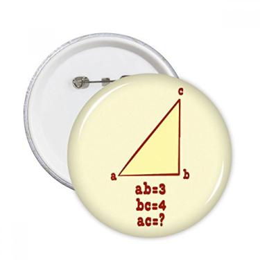 Imagem de Ilustração de comprimento triangular padrão pinos redondos crachá botão decoração acessório 5 peças