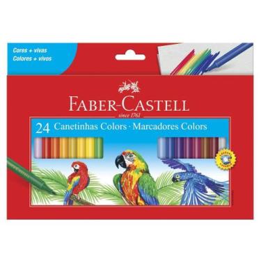 Imagem de Canetinha Hidrográfica Colors 24 Cores Faber Castell - Faber-Castell