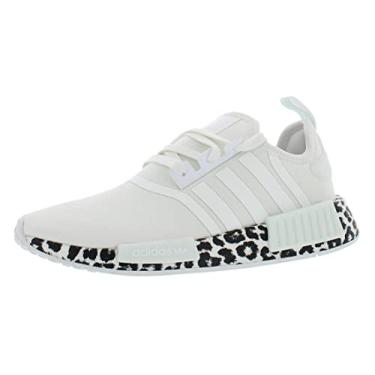 Imagem de adidas Originals Tênis feminino NMD_r1, Estampa branca/preta/leopardo, 6.5