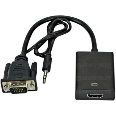 Imagem de Cabo Conversor VGA Macho/HDMI Fêmea com Audio
