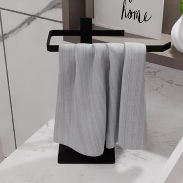 Imagem de Porta Toalha Rosto Mao Toalheiro Bancada Pia Banheiro Lavabo Reforçado