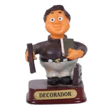Imagem de Boneco Profissional Decorador Miniatura Decoração 8cm - Zona Livre