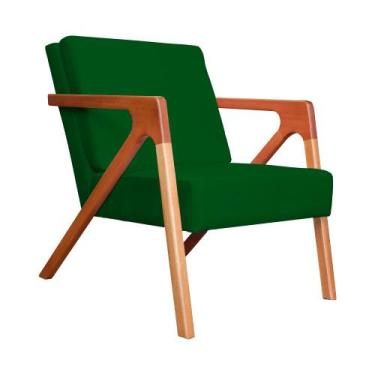 Imagem de Poltrona Luxo Monalisa Suede Cores - DS Estofados, Verde