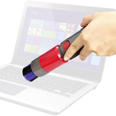 Imagem de Escova contra poeira sem traços Dyson V7 V8 V10 V11 V15 perfeita para limpar molduras, monitores, laptops, teclados musicais e detalhes de painel de carro - acessórios de substituição a vácuo