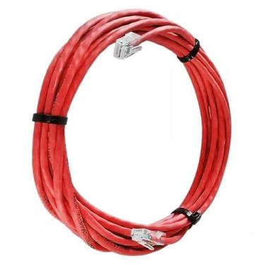 Imagem de Cabo de Rede Cat 6 MPT Interno 10 Metros U/UTP 4P X 23AWG  Vermelho Co