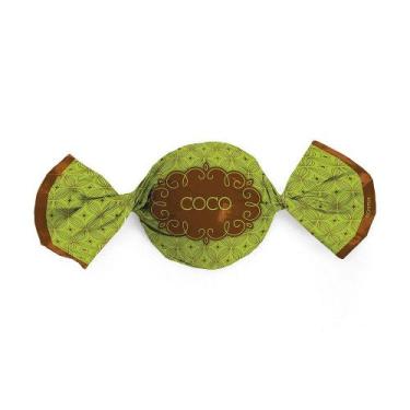 Imagem de Papel Trufa 14,5x15,5cm - Gostosura Coco - 100 unidades - Cromus - Cro