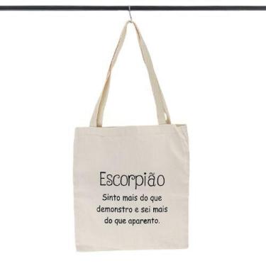 Imagem de Bolsa Ecobag  100% algodão Estampa ESCORPIÃO  - CARIOCA MAIS