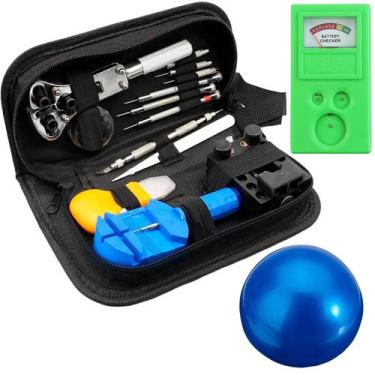 Imagem de Kit relojoeiro reparo relógios bola + medidor + estojo - SWG