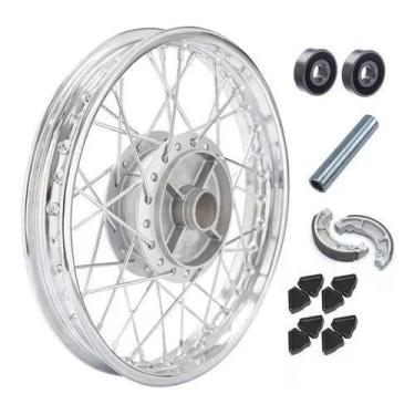 Imagem de Roda Traseira Biz 100 110 Biz 125 4mm com Rolamento/Lona/Bucha - Fabre