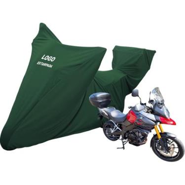 Imagem de Capa Sob Medida Moto Suzuki V-Strom 650 1000 Top Case Bau - Mz, Verde