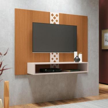 Imagem de Painel para TV até 47 Polegadas Form HB Móveis, Cinamomo/Off White