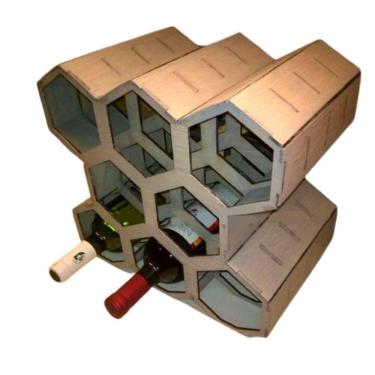 Imagem de Mini Adega Mdf Para 08 Garrafas