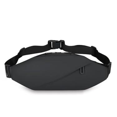 Imagem de Pochete grande, para uso ao ar livre, cintura, peito, tecido de vaca, bolsa tiracolo para mulheres e homens, alça ajustável, resistente à água, para atividades ao ar livre, caminhadas, ciclismo