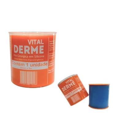 Imagem de Fita de Silicone Cirúrgica Adesiva Vitalderme 5cm x 5m 1 Unidade - VIT