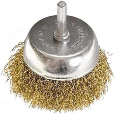 Imagem de Escova Aço Copo Ondulada Com Haste 50 x 6,0mm GUEPAR - MTX