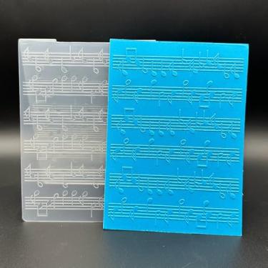 Imagem de Modelo de pasta em relevo de plástico 3D, equipe de música, 2 texturas, tamanho A6 para fazer cartões, faça você mesmo, scrapbooking, papel, artesanato, artesanato, scrapbook, artes, decoração