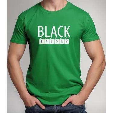 Imagem de Camisa Camiseta Masculina Feminina Algodão Uniforme Black Friday Para 
