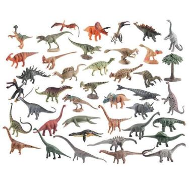Imagem de Conjunto de bonecos de mini dinossauro, 41 peças de brinquedos realist