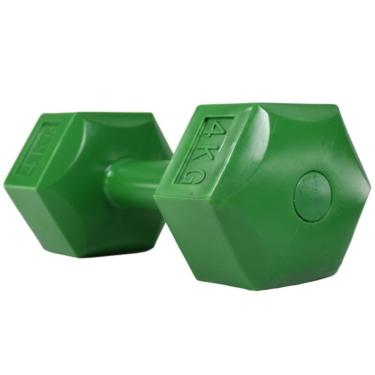 Imagem de HALTER DUMBBEL SEXTAVADO CEMENT BONAFIT 4KG VERDE