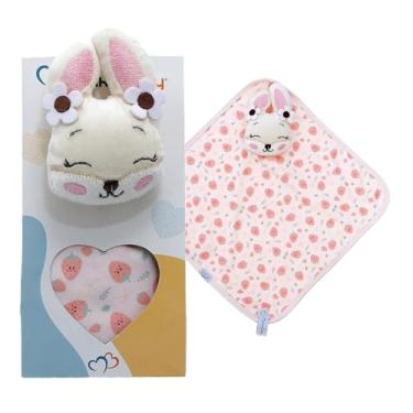 Imagem de Naninha Bebê + Bichinho Pelúcia Paninho Prendedor De Chupeta (CHAMEGO)