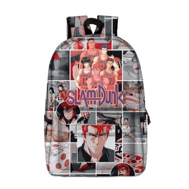 Imagem de Mochila escolar Slam Dunks Anime para crianças em poliéster