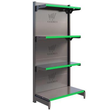 Imagem de Gôndola Centro 1 Ponta 1,40 m 40x30 Fácil New Plus Carmel Imports, Pre