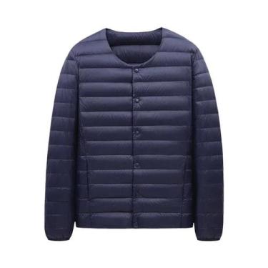 Imagem de Jaqueta Masculina Ultra Leve De Pluma Com Gola Redonda Forro Quente Ou