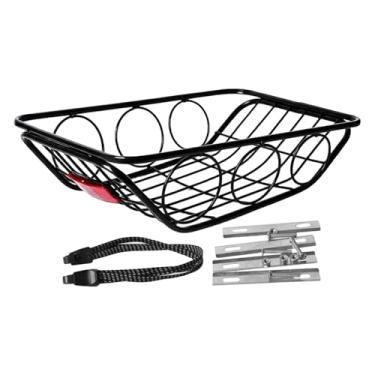 Imagem de Aymzbd Cesto Traseiro Removível para Bicicleta, Fácil de Montar, com Capacidade de Carga Estável, Ideal para Bicicletas, Camping, Atividades Ao Ar Livre E, Redondo