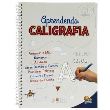 Imagem de Caderno De Caligrafia Letra Cursiva Números Frases Infantil - Livro de