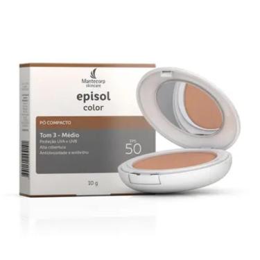 Imagem de Pó Compacto Pele Morena Fps 50 - Color, 3 Médio, 10g