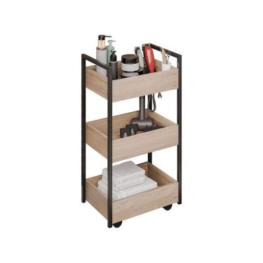 Imagem de Carrinho Multiuso Fruteira Laís - Ssx Multicoisas Freijó