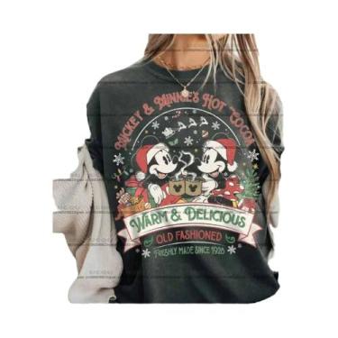 Imagem de Camiseta De Algodão Retro Mickey Minnie Disney Para Meninas, Presente 