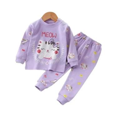 Imagem de Conjuntos De Pijamas De Animais Unissex Para Crianças, Roupas De Dormi