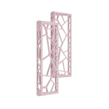 Imagem de kutethy KY60 Hollow Aluminum Shell Custom Mechanical Keyboard Case Supports Mad60 Wooting60 (Pink)