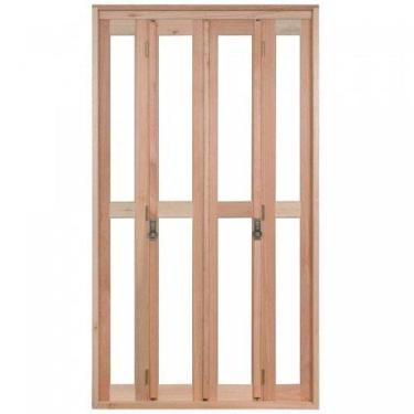 Imagem de Porta de Madeira Balcão Pantográfica 213x200cm com Batente de 9,4cm Ew