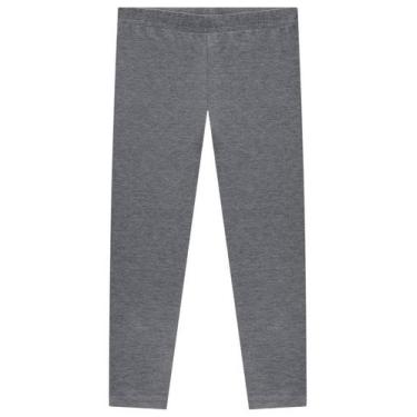 Imagem de Calça legging básica infantil menina de molecotton Brandili, 1, Cinza