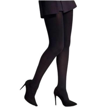 Imagem de Meia Calça Selene Fio 40 P à EG, Pt, Preto, G