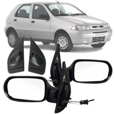 Imagem de Espelho Retrovisor Fiat Palio Fire Weekend Siena 2001 2002 2003 4 Port