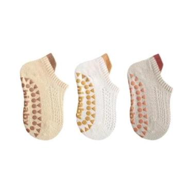 Imagem de Meias De Malha De Algodão Para Crianças, Meninos E Meninas, 3 Pares, R