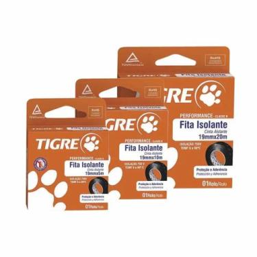 Imagem de Fita Isolante Tigre Antichamas 19mm X 10m
