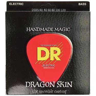 Imagem de DR Strings DSB5-40 Cordas de baixo com 5 cordas revestidas com pele de dragão