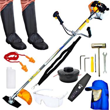 Imagem de Roçadeira Lateral Profissional Vulcan VR430S 43CC 1,7HP 2 Tempos de Alta Potencia Com L...