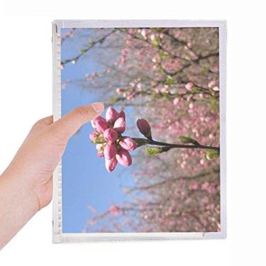 Imagem de Caderno fotográfico Spring Flower Bud com folhas soltas e diário recarregável