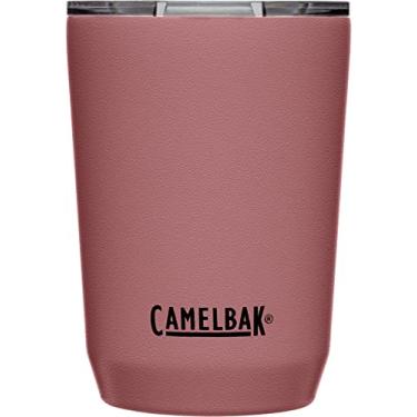 Imagem de CamelBak, Copo Térmico Thumbler, 350 mL, Aço Inoxidável, Tampa De Três Modos, Base Silicone,Mantém a Temperatura, Sem Vazamentos, Revestimento Resistente, Vermelho