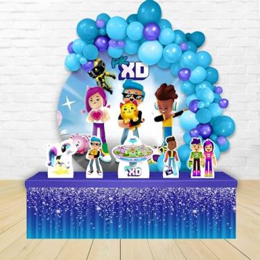 Imagem de Kit Decoração Painel Redondo Festa de Aniversário Infantil Pk Xd
