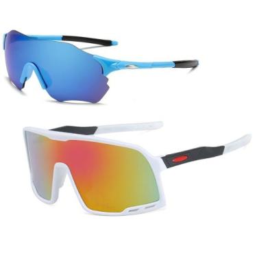 Imagem de Kit Óculos Esportivo Ciclismo Bike Lentes Espelhadas Uv 400 - PENDULAR