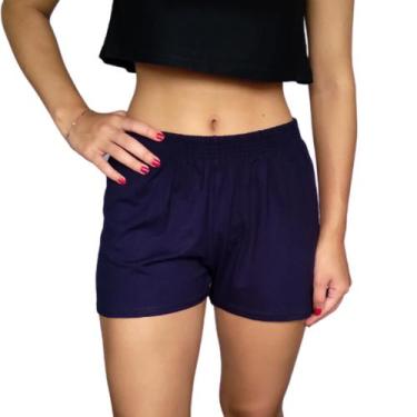 Imagem de Short Feminino Curto Soltinho Elástico Liso Viscolycra Pp ao Plus Size