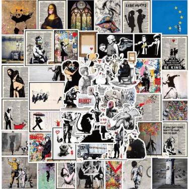 Imagem de 67 Mini Adesivos Banksy Arte Graffiti para Decoração