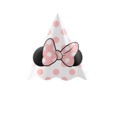 Imagem de Chapeu de Aniversário - Minnie Mouse Rosa - 8 unidades - Regina - Rizz