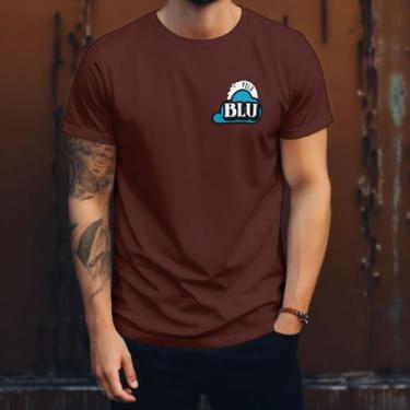 Imagem de Camiseta Masculina Casual Polo Blu Moderna em Algodão do P ao G1, Bord